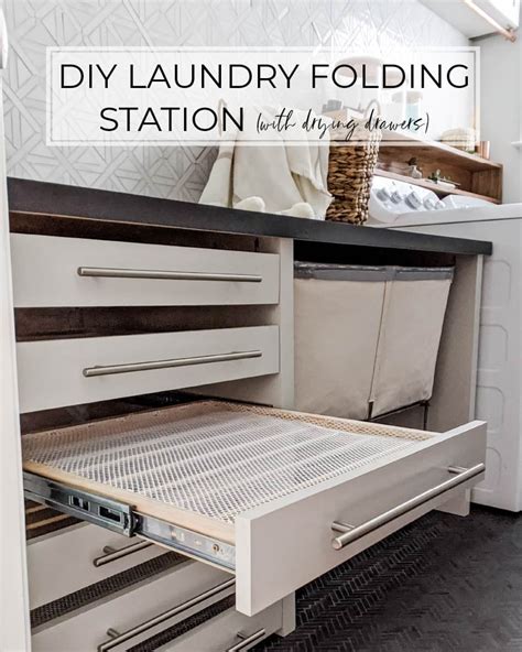 The Best DIY Laundry Room Folding Station with … - balustradellc