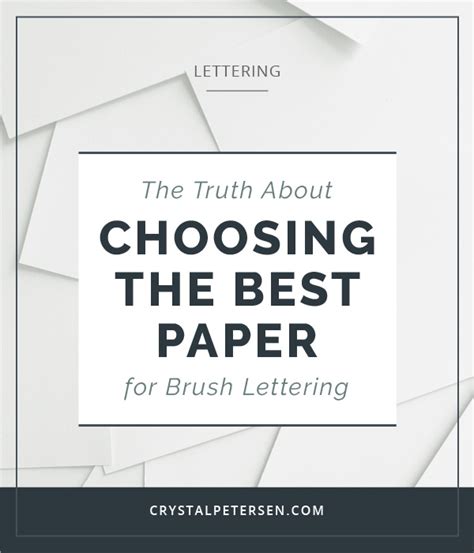 The Best Paper for Brush Lettering - By Amanda Kay - muktibox.com