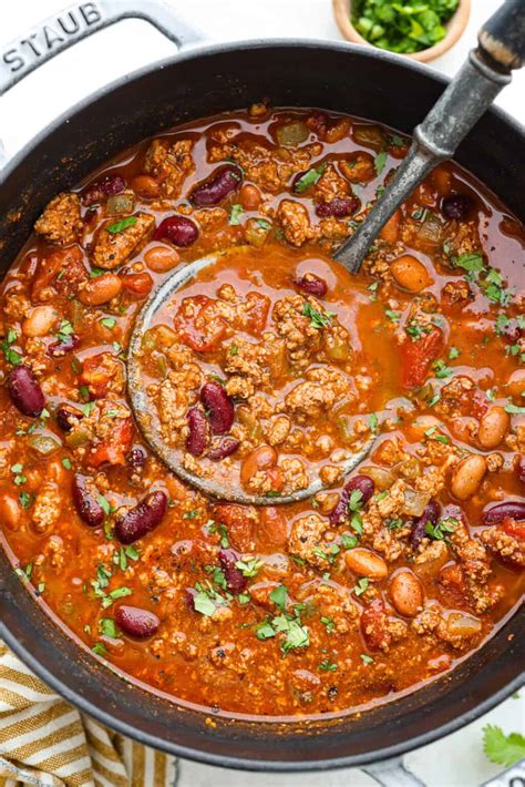 The Best Turkey Chili Recipe - Baker by Nature - balustradellc