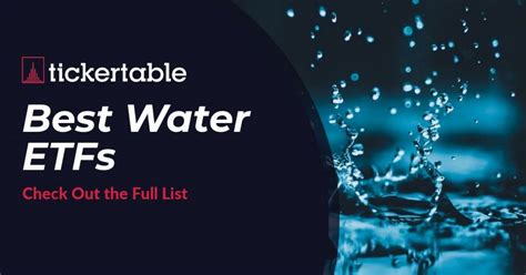 The best Water ETFs - justETF - balustradellc