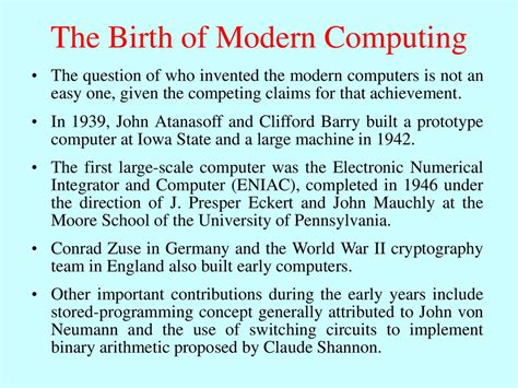 The birth of modern computing | American Association for the ... - wintechmobiles.com
