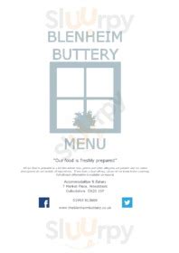 THE BLENHEIM BUTTERY, Woodstock - Menu, Prices & Restaurant …