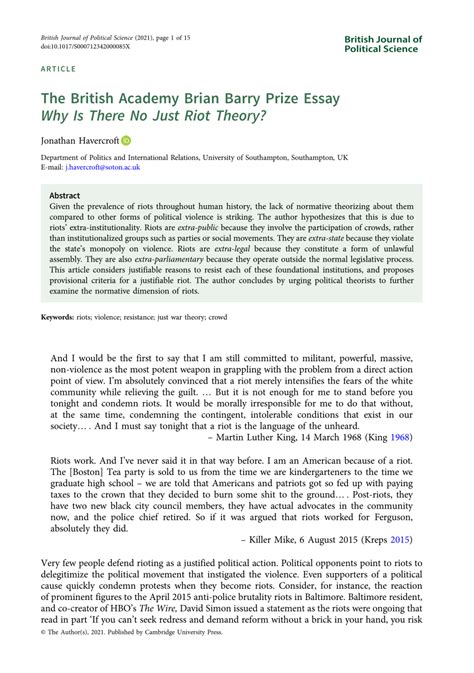 The British Academy Brian Barry Prize Essay - balustradellc