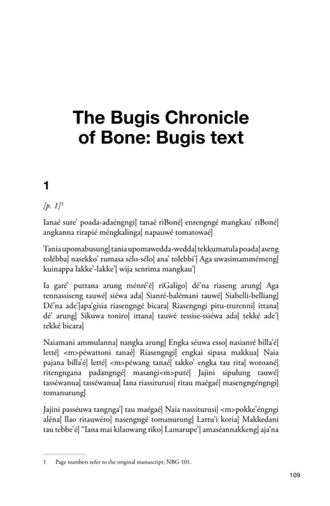 THE BUGIS CHRONICLE OF BONE - wintechmobiles.com