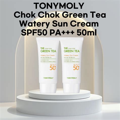The Chok Chok Green Tea Watery Sun Cream SPF 50+ - balustradellc