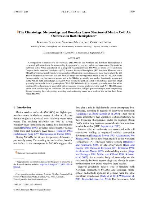 The climatology, meteorology, and boundary layer structure of marine ... - raincitystudios.com