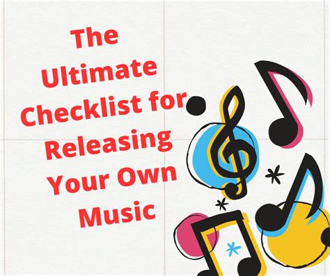 The complete checklist for releasing your own music - balustradellc