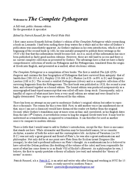 THE COMPLETE PYTHAGORAS - Internet Archive - wintechmobiles.com