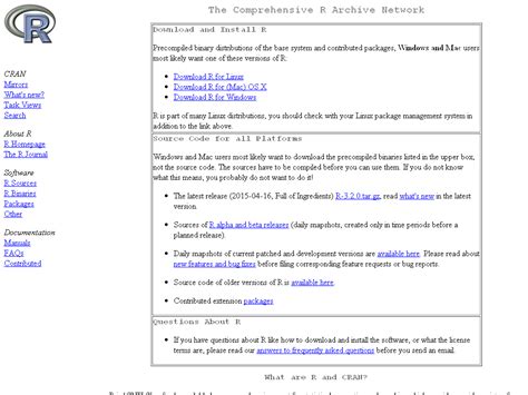 The Comprehensive R Archive Network - balustradellc