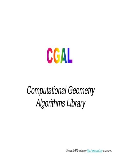 The computational geometry algorithms library CGAL - wintechmobiles.com