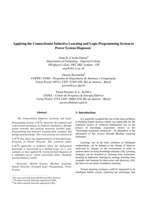 The Connectionist Inductive Learning and Logic Programming System - coolestguyplanet.net