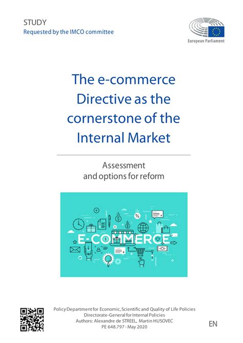 The E-Commerce Directive as the cornerstone of the Internal Market - balustradellc