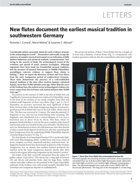 The earliest musical tradition - Nature - wintechmobiles.com