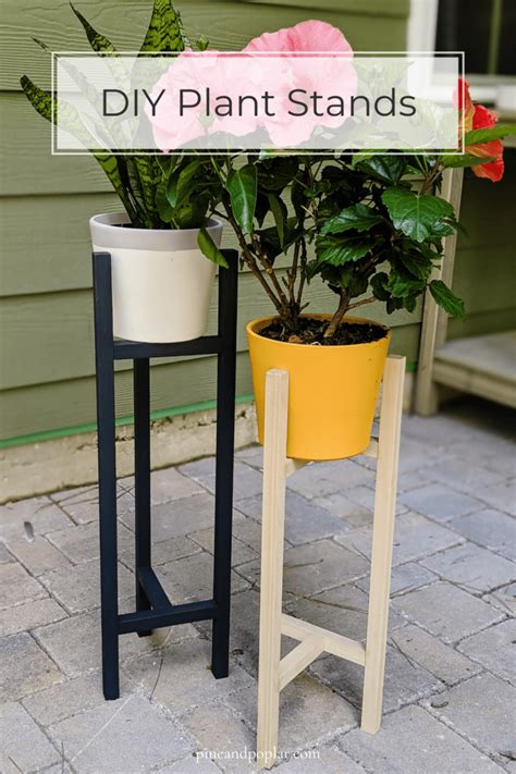 The Easiest DIY Plant Stand Plans - Pine and Poplar - balustradellc