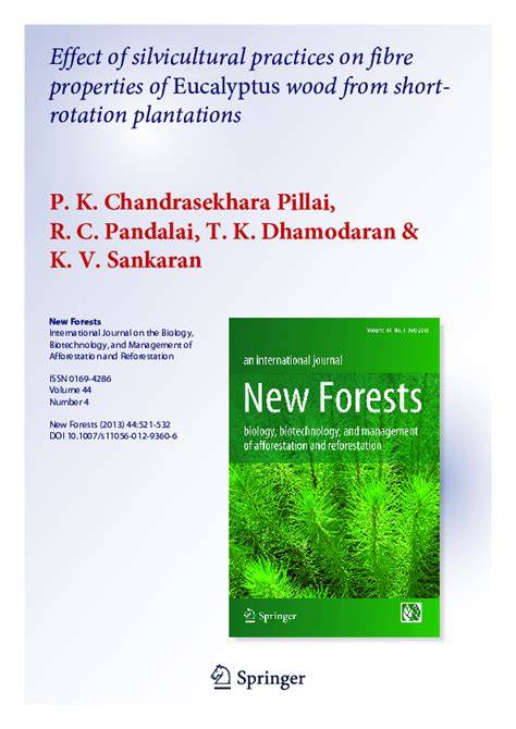 The Effect of Silvicultural Practices on Wood Properties - raincitystudios.com