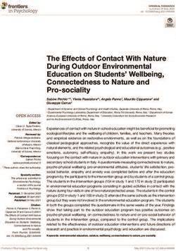 The Effects of Contact With Nature During Outdoor Environmental ... - raincitystudios.com