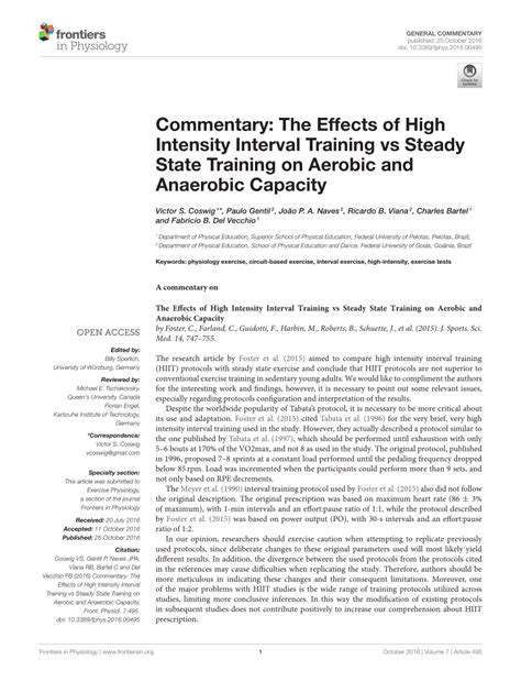 The Effects of High Intensity Interval Training Versus Steady State ... - balustradellc