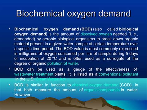 The efficiency of biological oxygen demand removal in domestic ... - raincitystudios.com