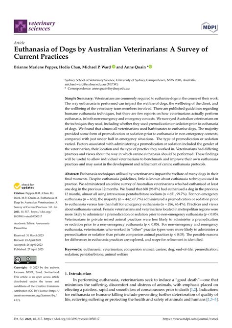 The Euthanasia Conversation in Veterinary Practice - balustradellc