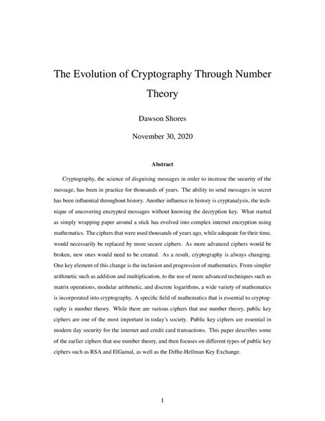 The Evolution of Cryptography through Number Theory - wintechmobiles.com