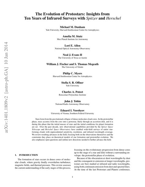 The Evolution of Protostars: Insights from Ten Years of Infrared ... - wintechmobiles.com