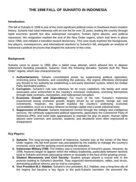 The Fall of Suharto, Indonesia, 1998 - wintechmobiles.com