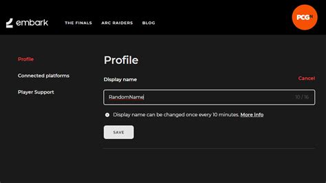 THE FINALS How to Change Your Name