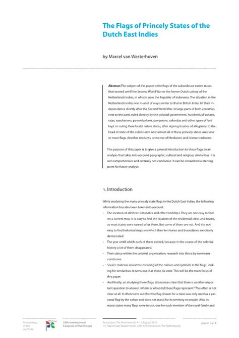 The Flags of Princely States of the Dutch East Indies - wintechmobiles.com