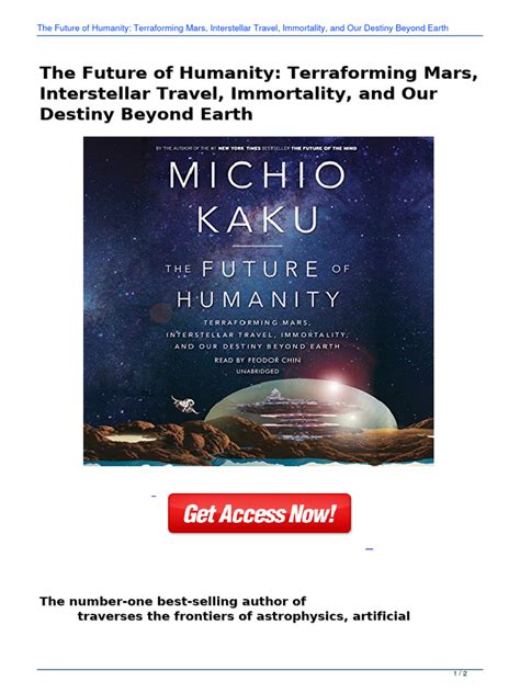 The Future of Humanity: Terraforming Mars, Interstellar Travel ... - wintechmobiles.com