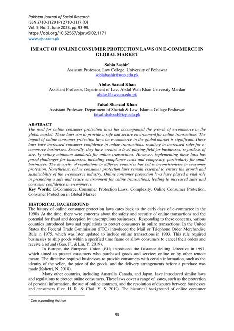 The Global Governance of Online Consumer Protection and E-commerce - balustradellc