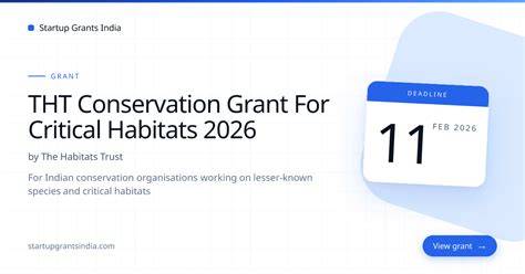 The Habitats Trust Grant 2026 - Wildlife and Habitats … - raincitystudios.com