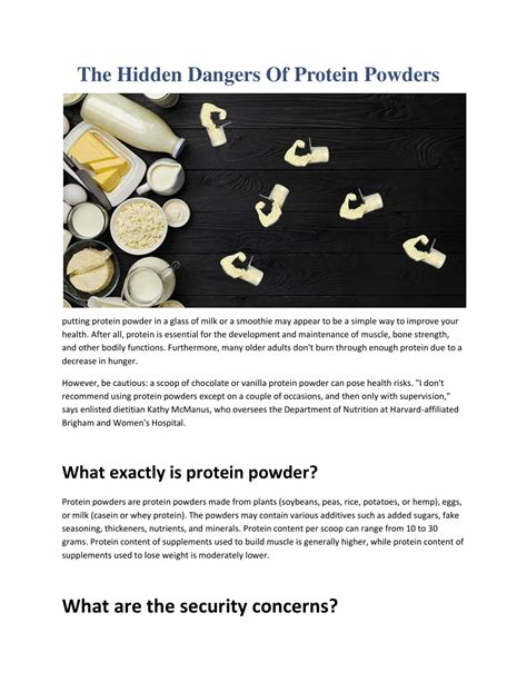 The hidden dangers of protein powders - Harvard Health - balustradellc