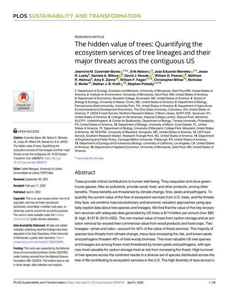 The hidden value of trees: Quantifying the ecosystem services of tree ... - raincitystudios.com