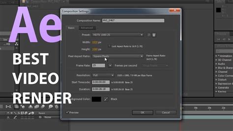 The HIGHEST Quality Render Settings For After Effects - balustradellc