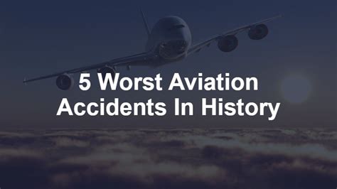 The History of Aviation Accidents - Compact Histories - wintechmobiles.com