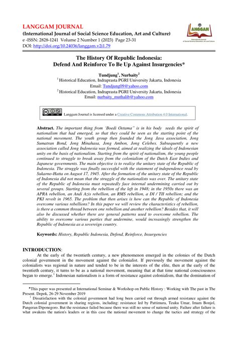 The History Of Republic Indonesia: Defend And Reinforce To Be Up ... - wintechmobiles.com