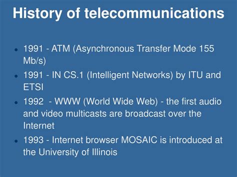 The History of Telecommunications - wintechmobiles.com