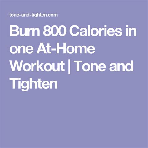 The home workout that can burn up to 800 calories - balustradellc