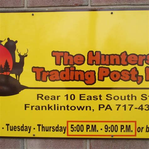 THE HUNTERS TRADING POST LLC - Franklintown, PA