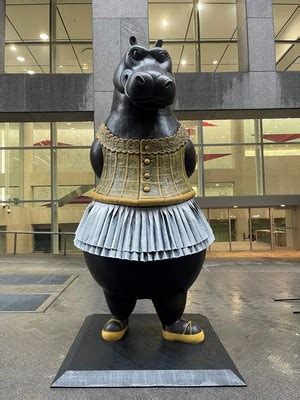 THE ICONIC HIPPO BALLERINA SCULPTURE HAS A …