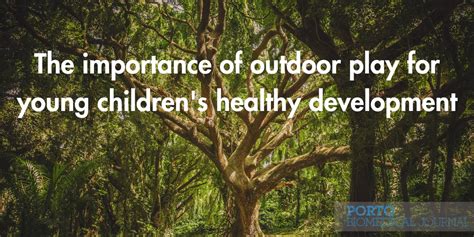 The importance of outdoor play for young children's healthy development - balustradellc
