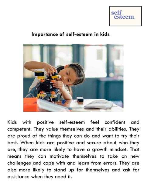 The importance of positive self-esteem for kids - balustradellc