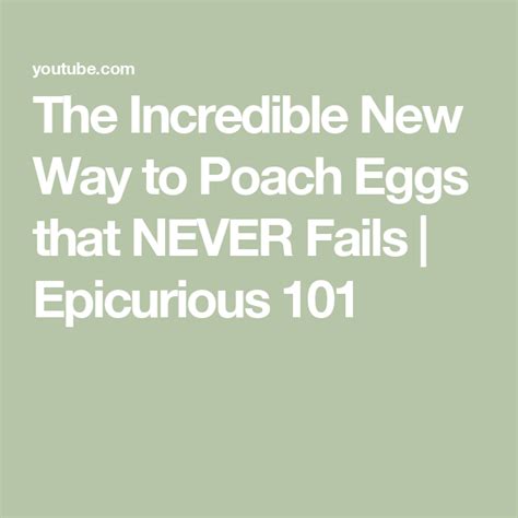 The Incredible New Way to Poach Eggs that NEVER Fails - balustradellc