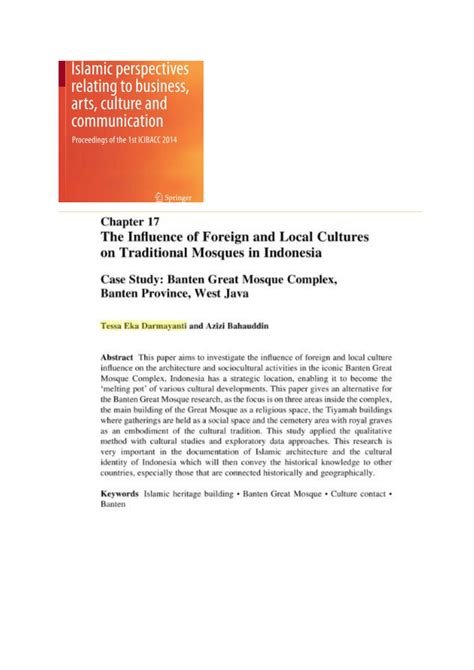 The Influence of Foreign and Local Cultures on Traditional Mosques in ... - wintechmobiles.com