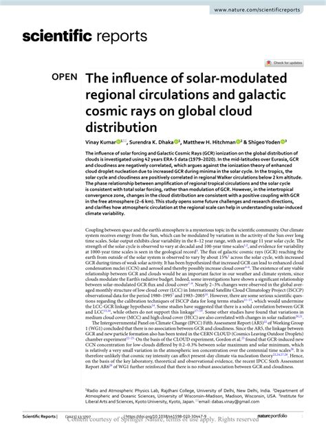 The influence of solar-modulated regional circulations and galactic ... - muktibox.com