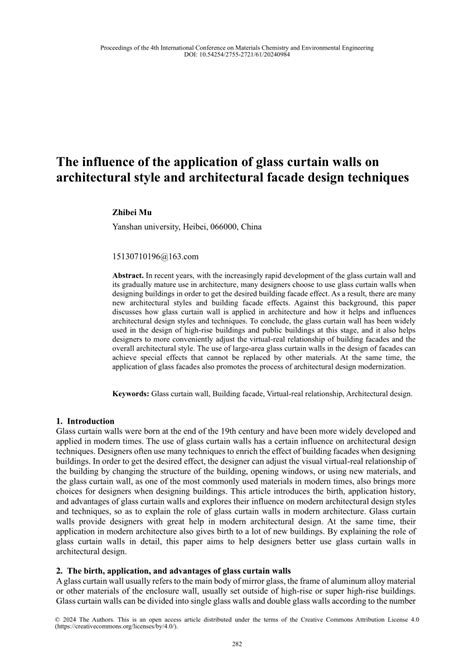 The influence of the application of glass curtain walls on ... - balustradellc