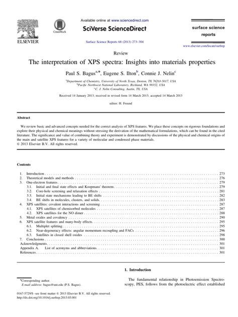 The interpretation of XPS spectra: Insights into ... - ScienceDirect - wintechmobiles.com