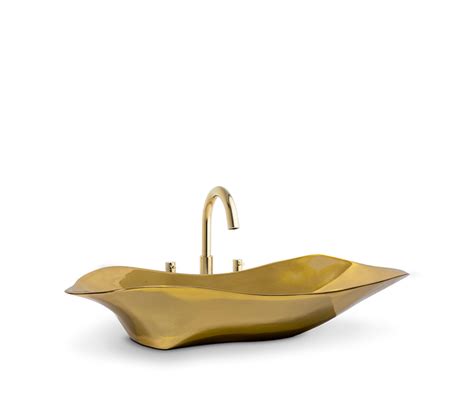 The Lapiaz Vessel Sink In Casted Brass - Maison … - balustradellc