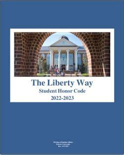 The Liberty Way – Student Honor Code - Liberty University - balustradellc