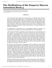 The Meditations of the Emperor Marcus Antoninus/Book 4 - balustradellc